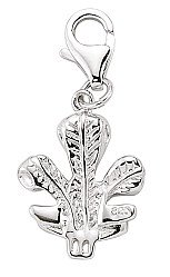 925 Sterling Silver Fleur de Lis Style Charm