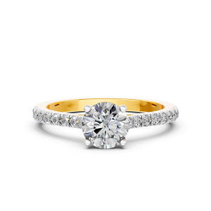 Lab Diamond Engagement Ring