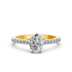 Lab Diamond Engagement Ring