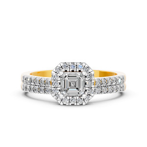Lab Diamond Bridal Set Of 2 Ring