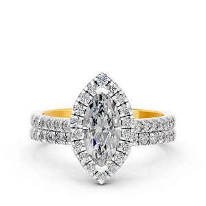 Lab Diamond Bridal Set Of 2 Ring