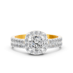 Lab Diamond Bridal Set Of 2 Ring