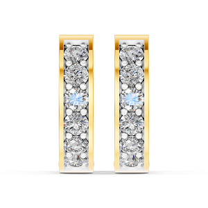 Lab Diamond Hoop Earrings