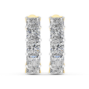 Lab Diamond Hoop Earrings