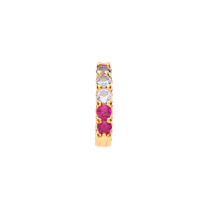 Gold Plated Multicolour Huggie Earrings