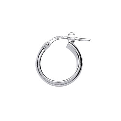 SMALL PLAIN 925 Sterling Silver HOOPS