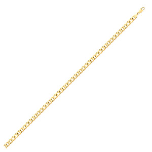 9ct Yellow Gold Bevelled Ultra Flat Curb 18