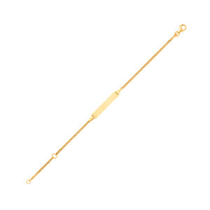 9ct Childrens Curb ID Bracelet