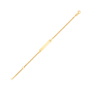 9ct Childrens Curb ID Bracelet