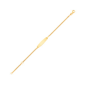 9ct Childrens Curb ID Bracelet