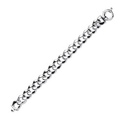 925 Sterling Silver Fancy Curb Link Bracelet