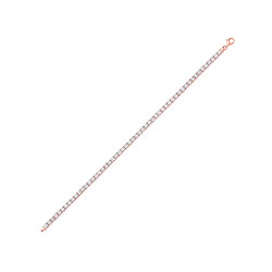 Rose Gold Plated Classic Fine Tennis Bracelet