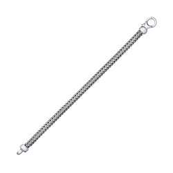 Black Ruthenium Brushed Gents Snake Link 8.5