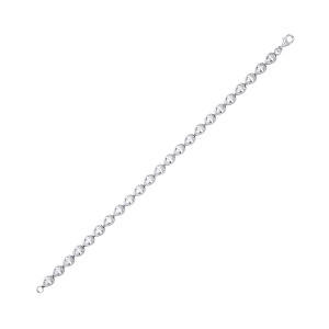 Silver Pear Drop Tennis Bracelet