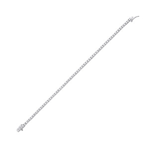 Silver CZ Claw Set Tennis Bracelet (2.5mm)