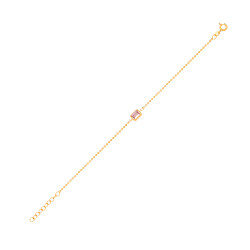 18K Gold Plated CZ Apricot Nano Bracelet