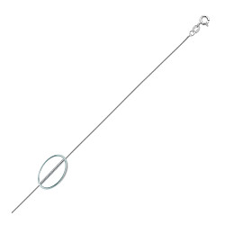 925 Sterling Silver Rhodium Plated 18