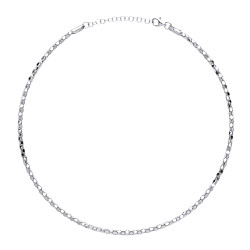 925 Sterling Silver Correana Piana Bead Collarette Rhodium Plate