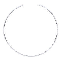 925 Sterling Silver Piana Collarette Rhodium Plate