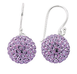 VIOLET CRYSTAL BALL DROPS 12MM