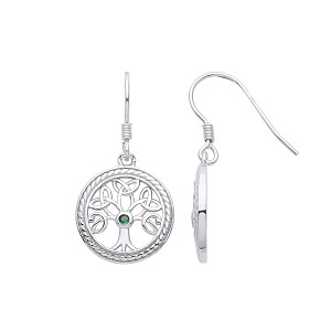 925 Sterling Silver Tree Of Life Trinity Knot Pendant