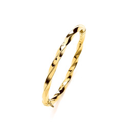 Gold Plated Twist Hinge Ladies Bangle