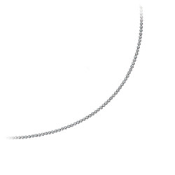 925 Sterling Silver Cubic Zirconia Rubover Necklace