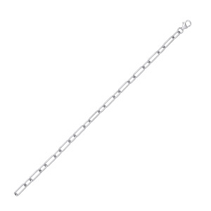 Silver Plate Paper Link Necklace