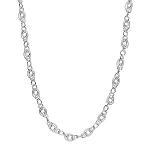 Silver Ladies Fancy Belcher Necklace