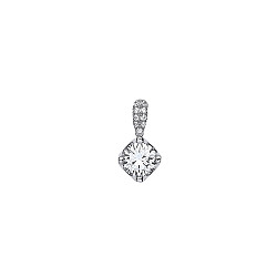 925 Sterling Silver CZ Fancy Pendant