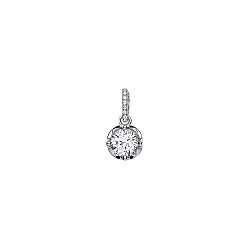 925 Sterling Silver CZ Fancy Pendant