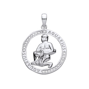 Silver Pendant Aquarus