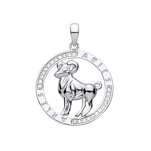 Silver Pendant Aries