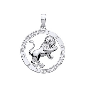 Silver Pendant Leo