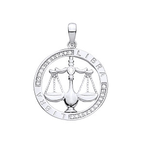 Silver Pendant Libra