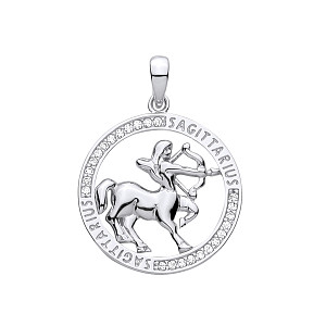Silver Pendant Sagittarius