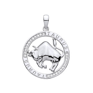 Silver Pendant Taurus