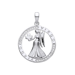 Silver Pendant Virgo