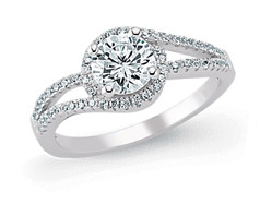 925 Sterling Silver Cubic Zirconia Micro Pave Dress Ring
