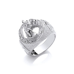 925 Sterling Silver Gents Horse Shoe Ring