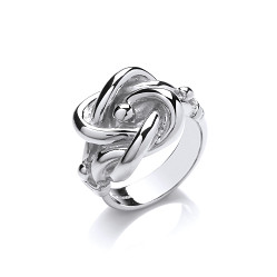 925 Sterling Silver Gents Knot Ring