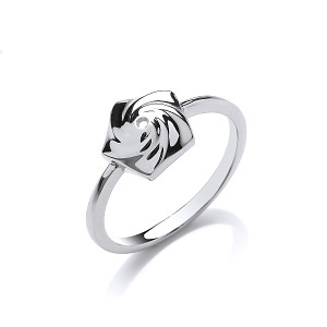 925 Sterling Silver Flower Fancy Ring