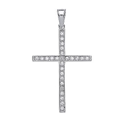 925 Sterling Silver CZ Cross