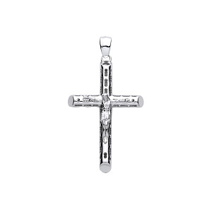 Silver Crucifix Cross Pendant