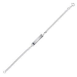 925 Sterling Silver Ladies ID Bracelet