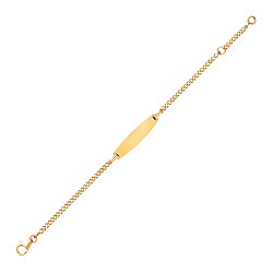 Silver Gold Plated Childrens ID Bracelet