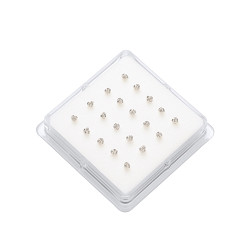 Silver Knot Style Nose Pin Box (20 pack)