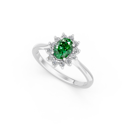 Lab Diamond Engagement Ring