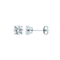 6mm Round 925 Sterling Silver Stud Earrings (Pack of 5)