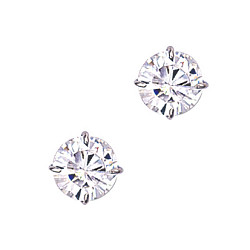9mm Round 925 Sterling Silver Stud Earrings